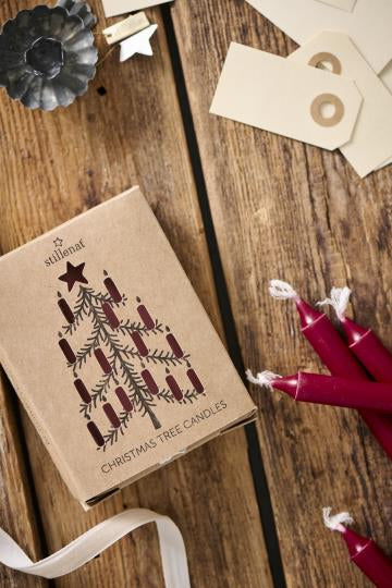 Juletrelys rød 12 stk