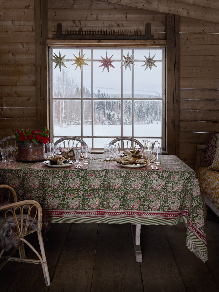Tablecloth Oriental Green 150x350 cm