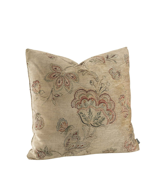 Putetrekk Miralago Flower beige 50x50 cm