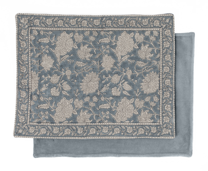 Place mat Indian Rose Dusty Blue