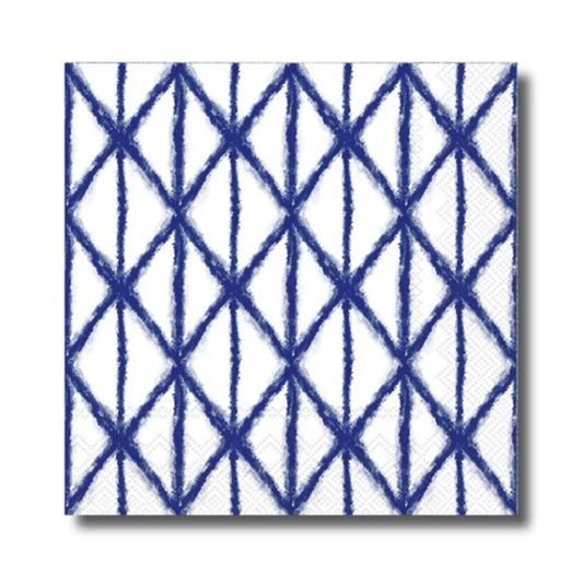 Serviett lunch shibori blue