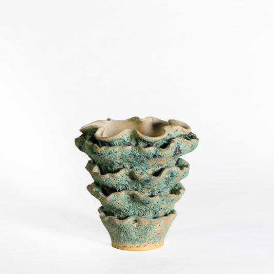 Vase Cab green 18x20 cm