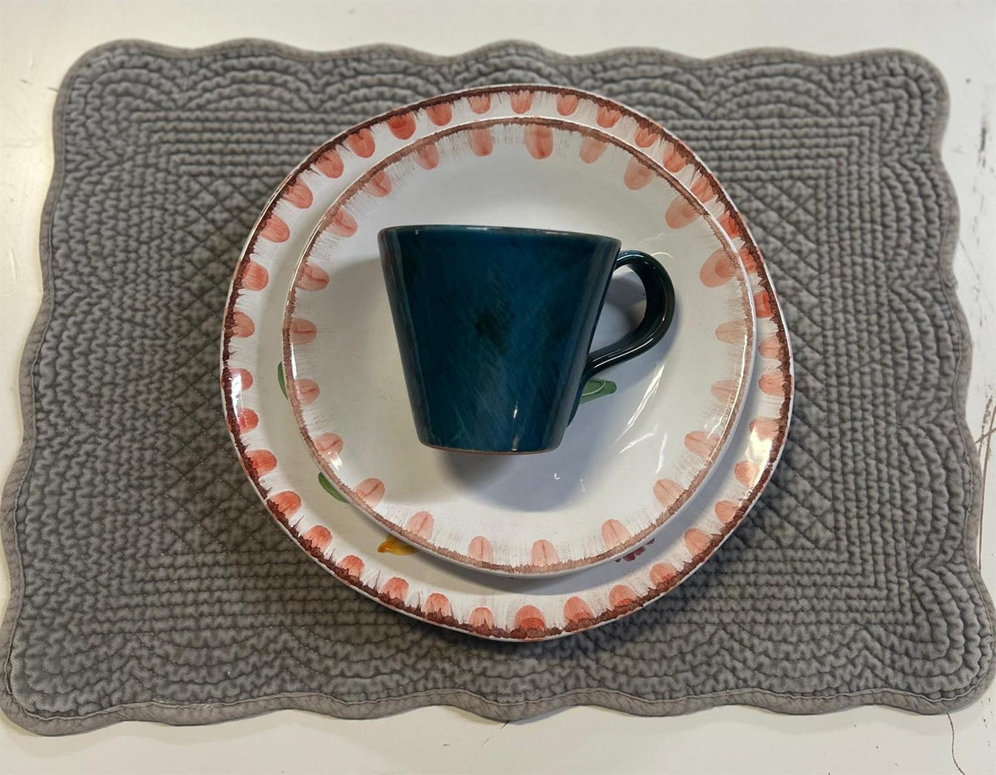 Spisebrikke velour Dove