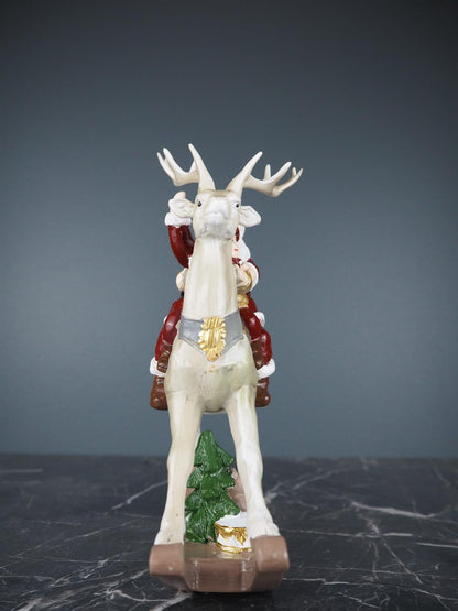 Santa Claus on reindeer 19x21 cm