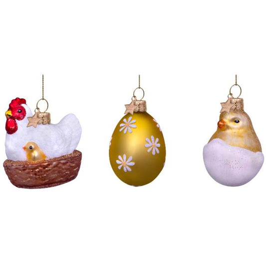 Påskepynt dekor S/3