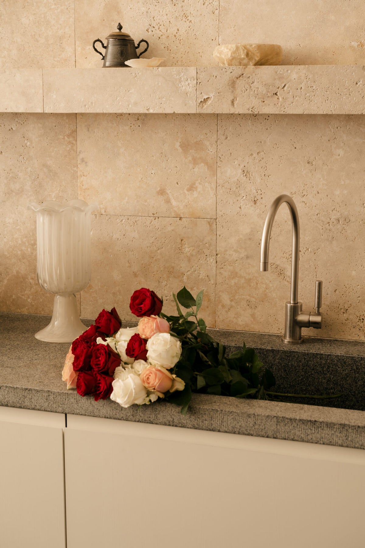 Vase Tulipa off White 36 cm