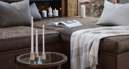 LED kronelys hvit 15 cm