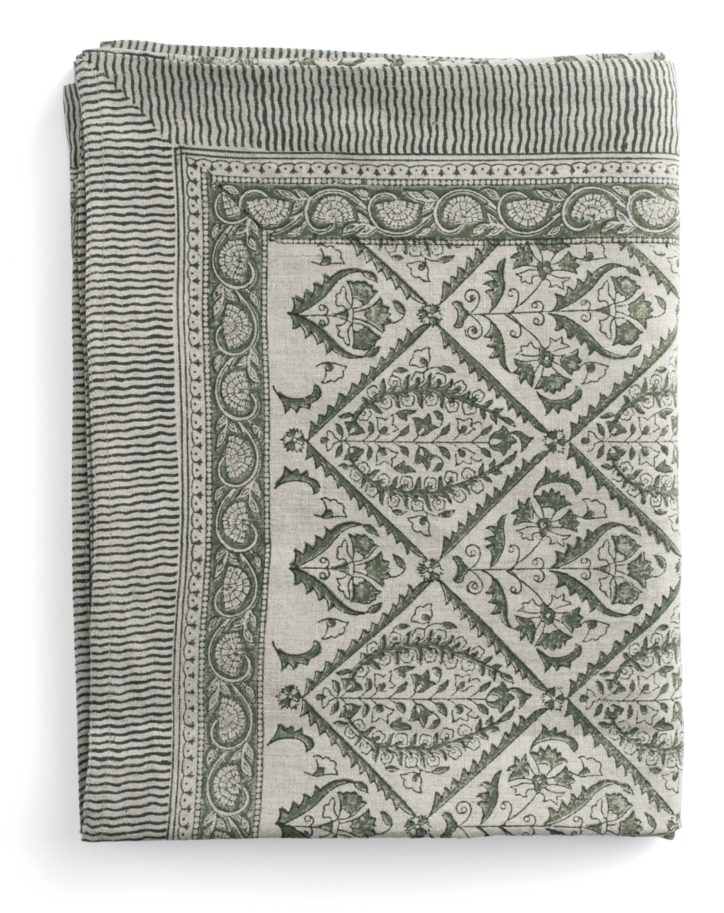 Tablecloth Jaipur Moss Green 150x350 cm