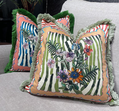 Putetrekk Ioli peach 45x45 cm