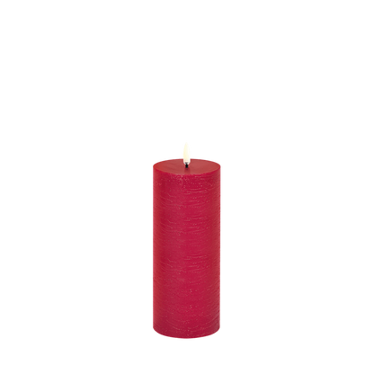 LED kubbelys Red rustic 7,8x20cm