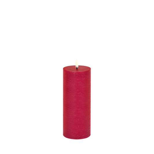 LED kubbelys Red rustic 7,8x20cm