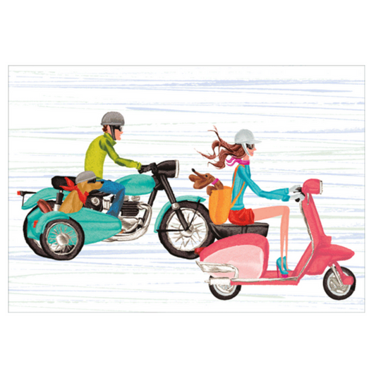 Kort m/konvolutt Couples ride