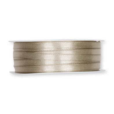 Decorative ribbon beige 6 mm