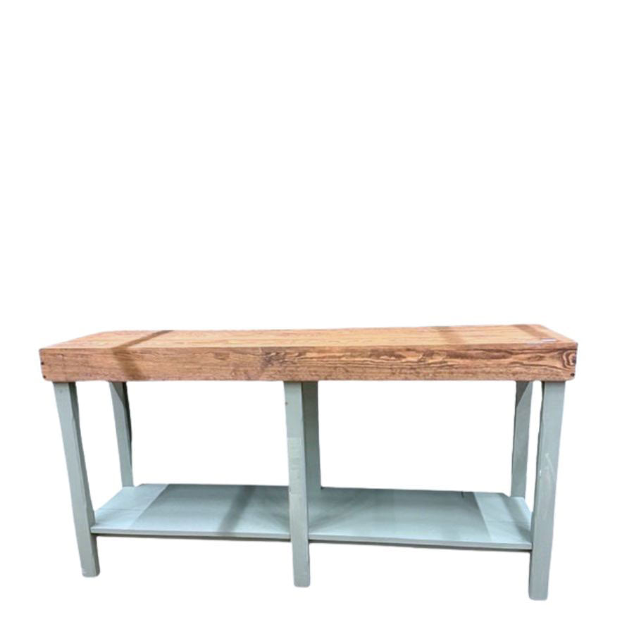 Sidebord Decor Table Small rokokko blå og valnøtt 45x170 cm