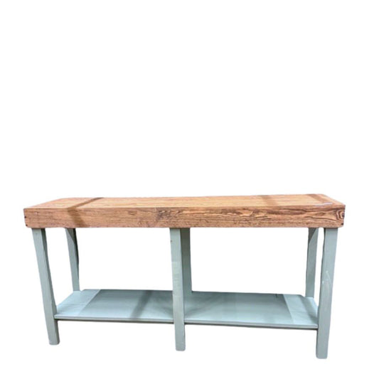 Side table Decor Table Small rococo blue and walnut 45x170 cm