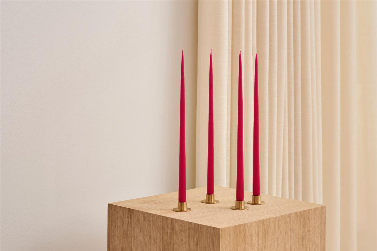 Candle Holder Brushed Gold S/2