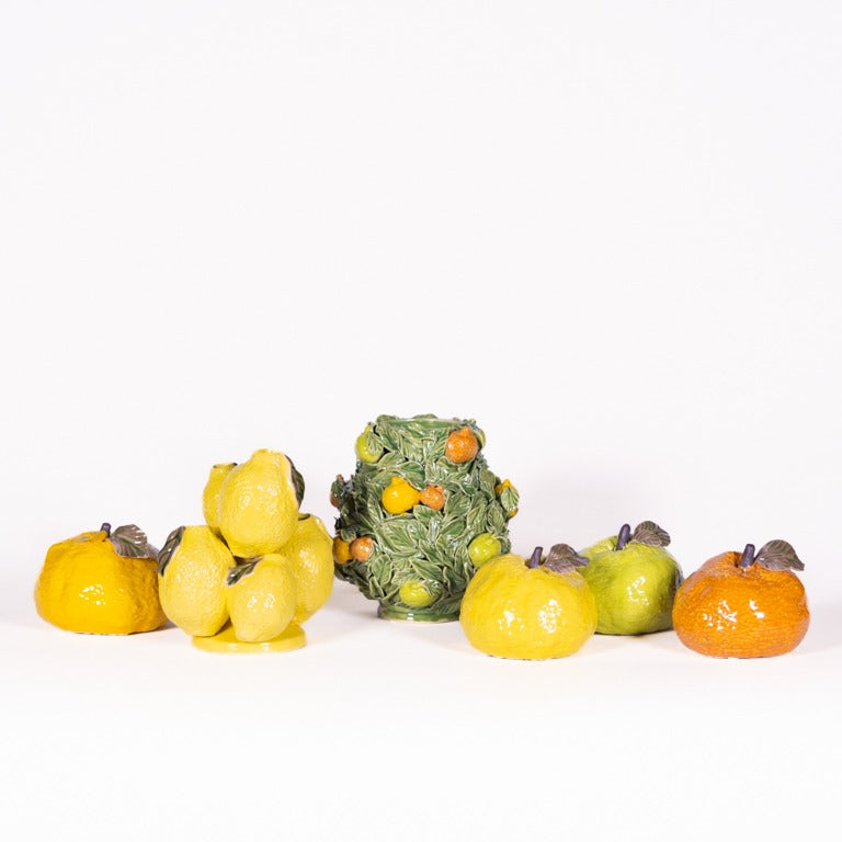 Vase with tangerines 21x19 cm