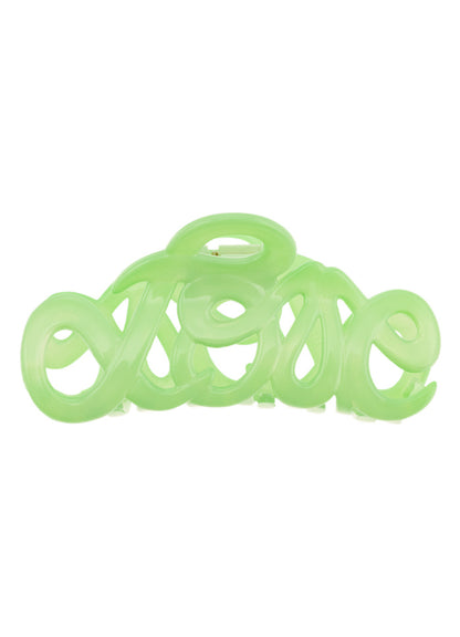 Hair Clip Love Claw Lime 8 cm