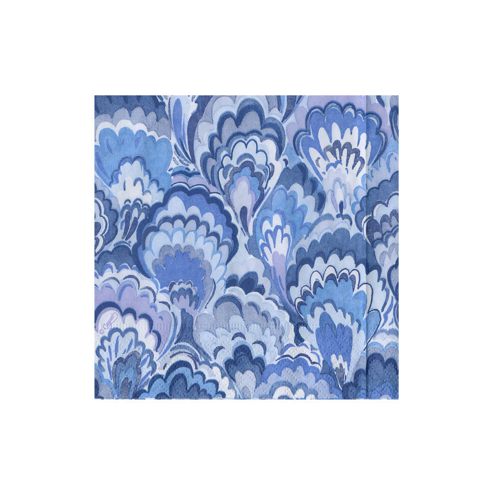 Napkin coffee Marbled ceramic indigo