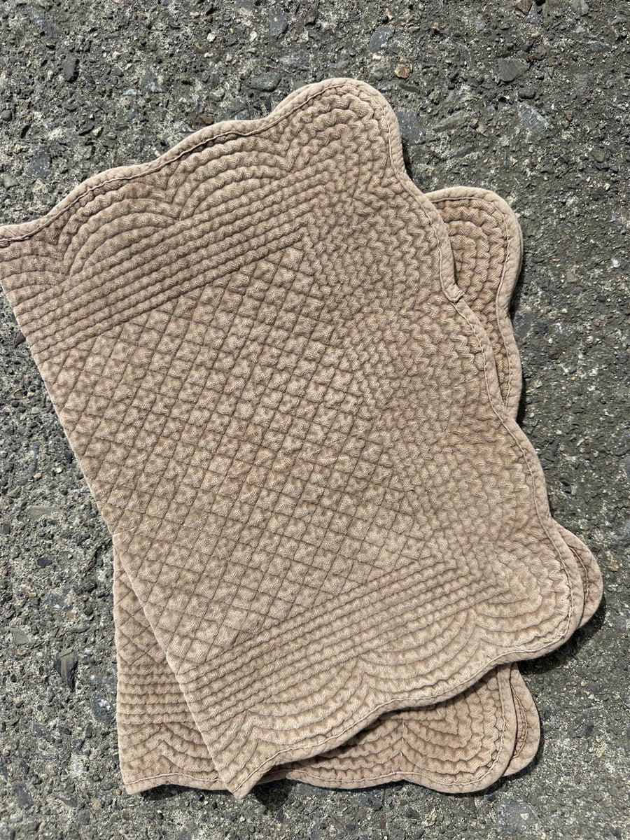 Placemat velour Latte