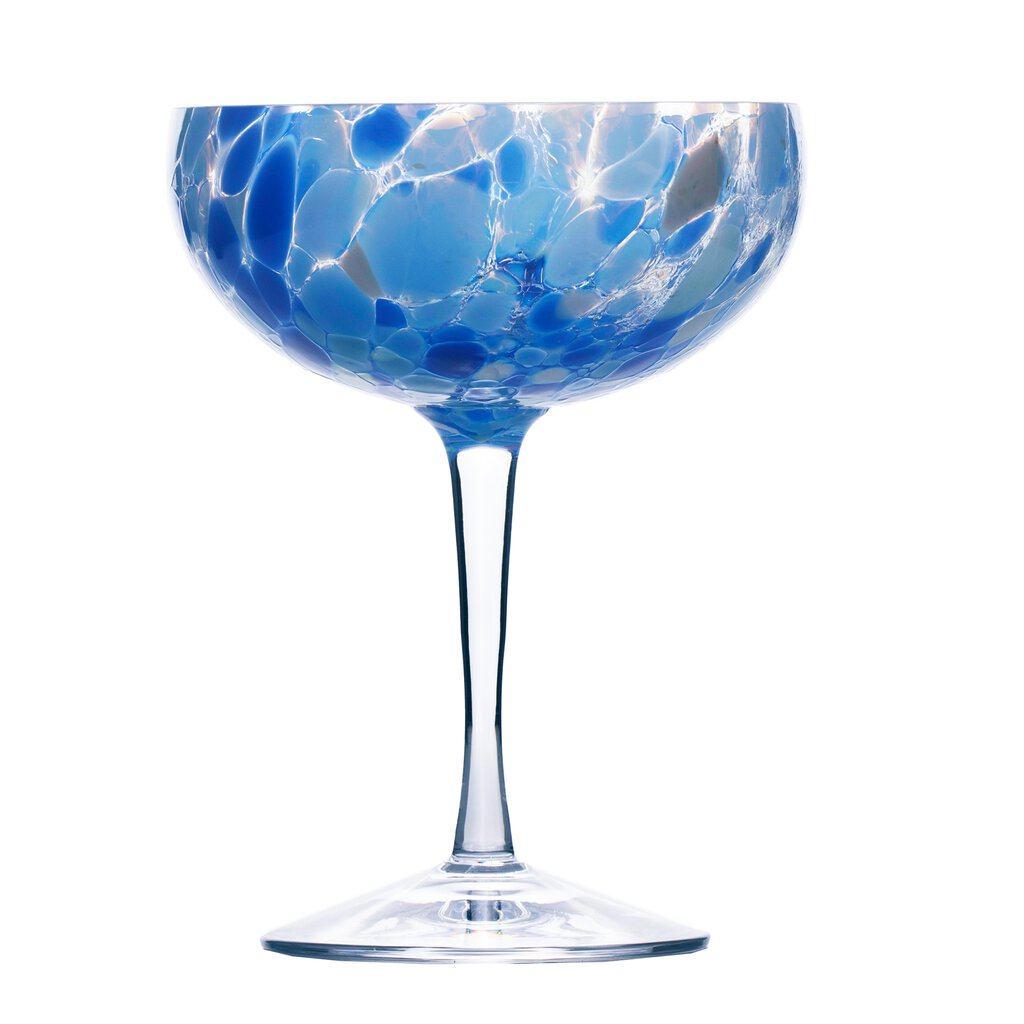 Swirl Champagneglass blå 22 cl