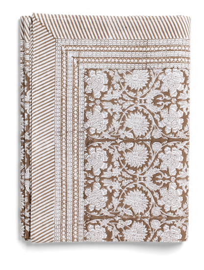 Tablecloth Paradise Light brown 160x160 cm