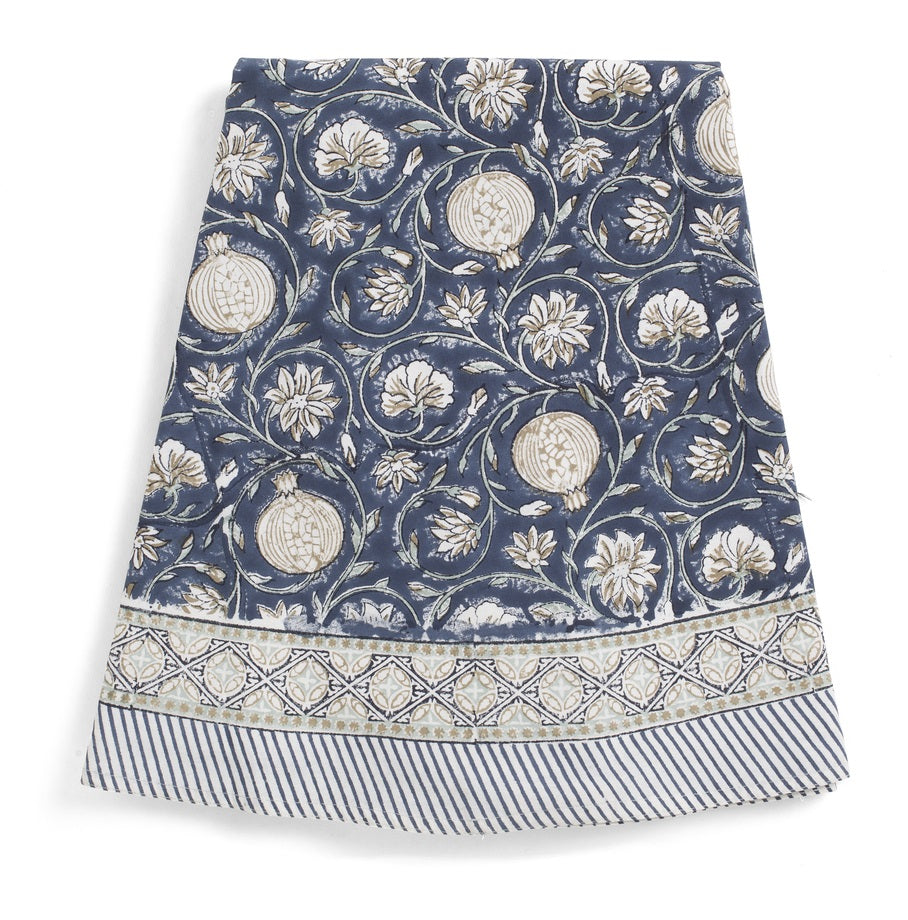 Duk Tangier Pomegranate Blue rund 160 cm
