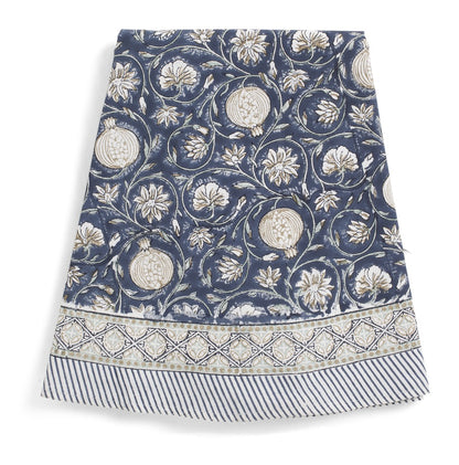 Duk Tangier Pomegranate Blue rund 160 cm