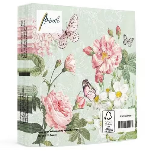 Napkin lunch Amelia green