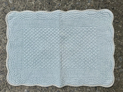 Spisebrikke velour Duckegg