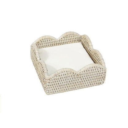 Napkin holder rattan scallop Lunch