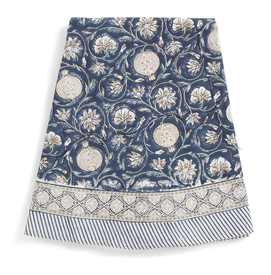 Duk Tangier Pomegranate Blue rund 160 cm