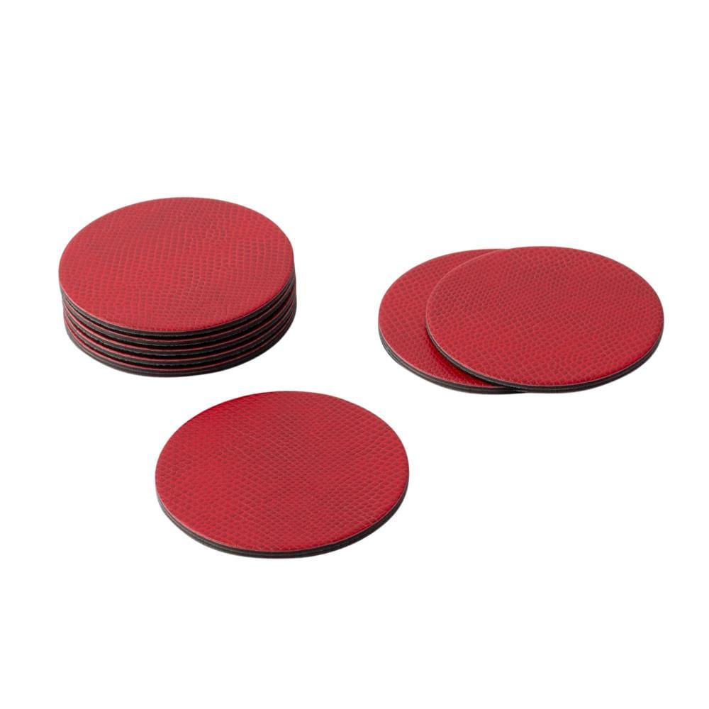 Coaster Snakeskin Crimson 8 stk