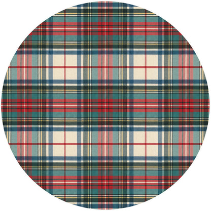 Tartan charger plate 38 cm