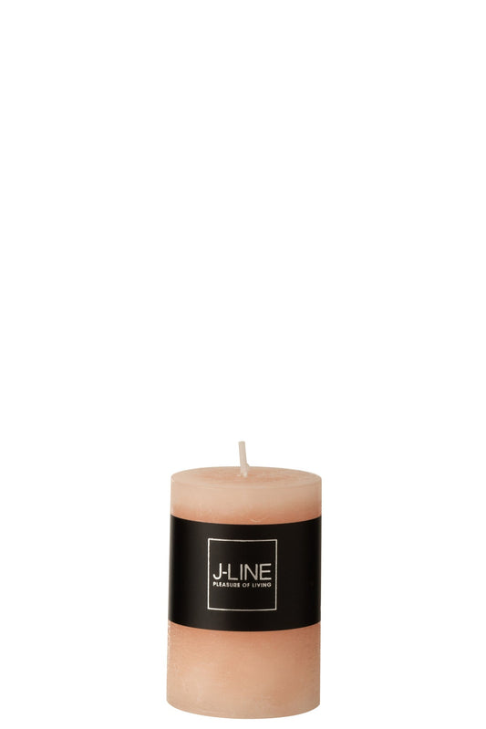 Pillar candle mini peach 5x7.5 cm