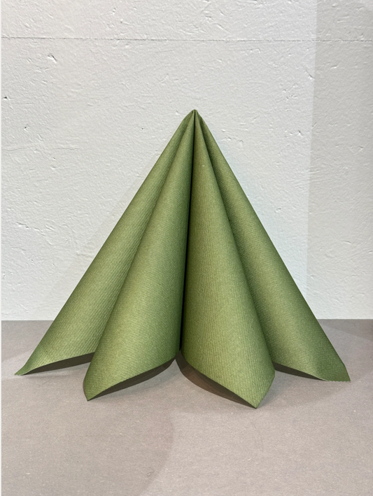 Middagserviett Textile Touch mørk oliven