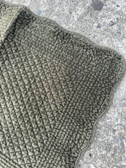 Placemat Velour Military Green