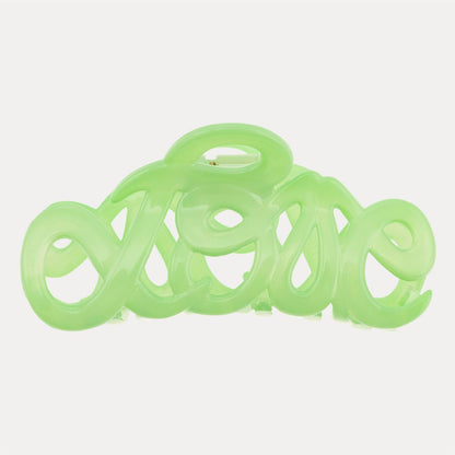 Hair Clip Love Claw Lime 8 cm