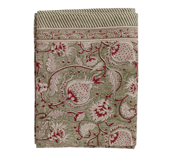 Tablecloth Pomegranate Green 170x270 cm