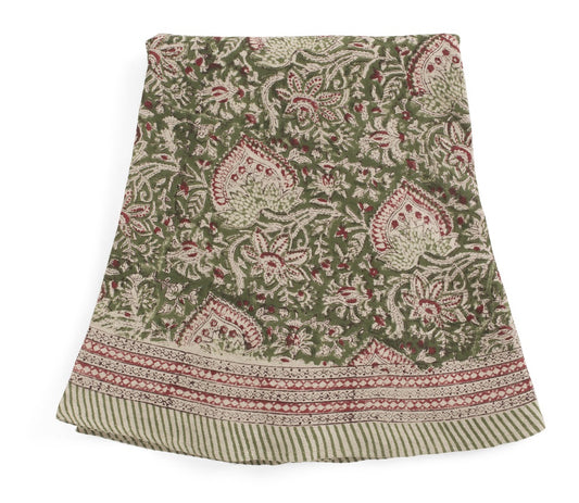 Tablecloth Oriental Green round 220 cm