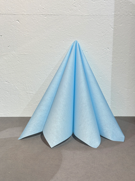 Middagserviett textile touch pastell blå