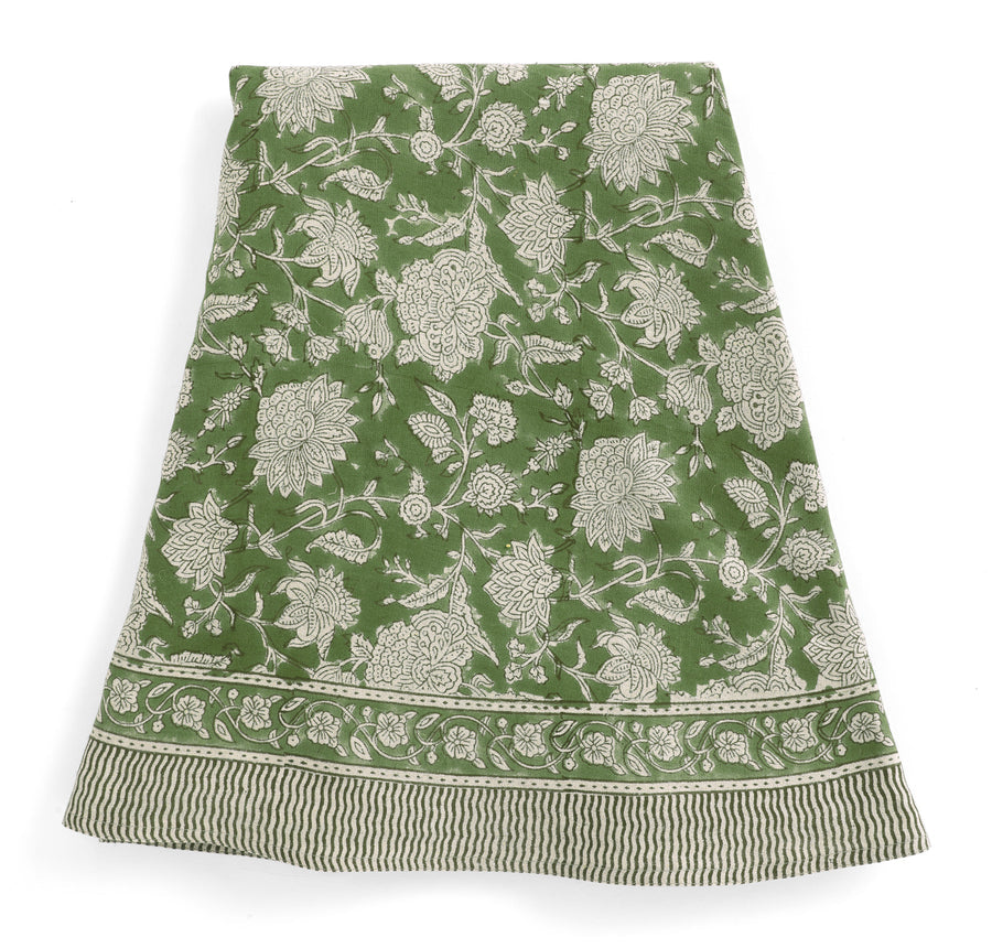 Duk Indian Rose Green Rund 220 cm