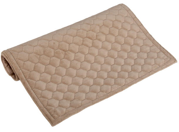 Brikke bikube velur varm beige 33x45 cm