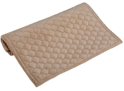 Brikke bikube velur varm beige 33x45 cm