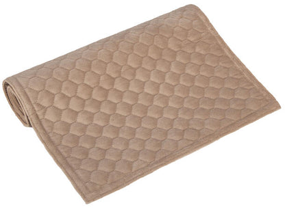 Løper bikube velur varm beige 33x100 cm