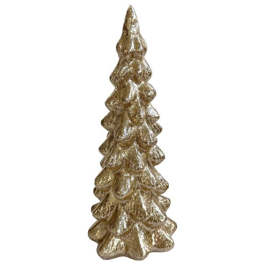 Christmas tree gold w/glitter 30 cm