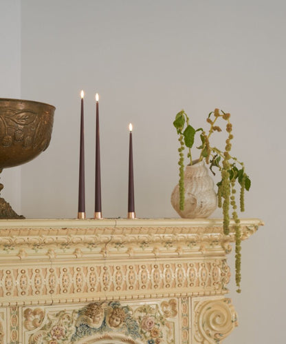 Lysestake Børstet Sølv 2 stk