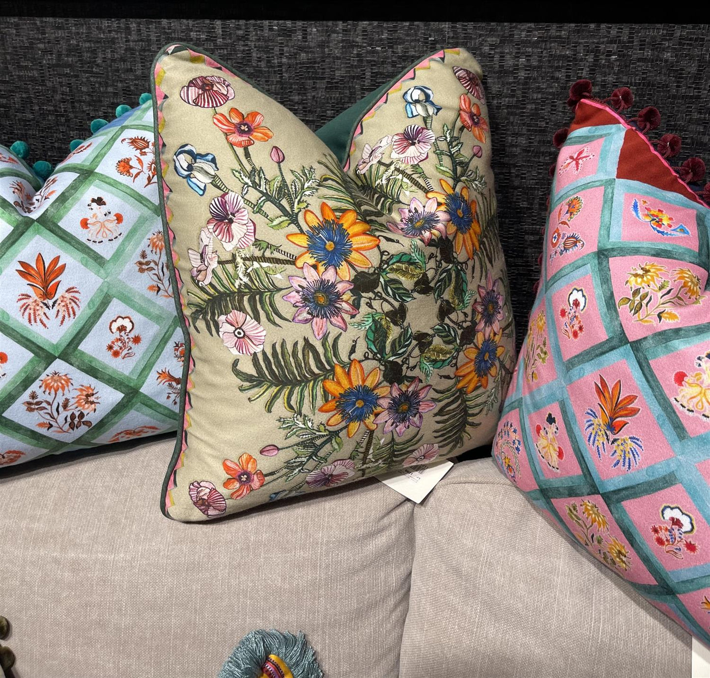 Putetrekk Lisa beige 45x45 cm