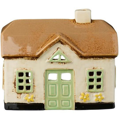 Lighthouse Ebeltoft beige green windows 11 cm