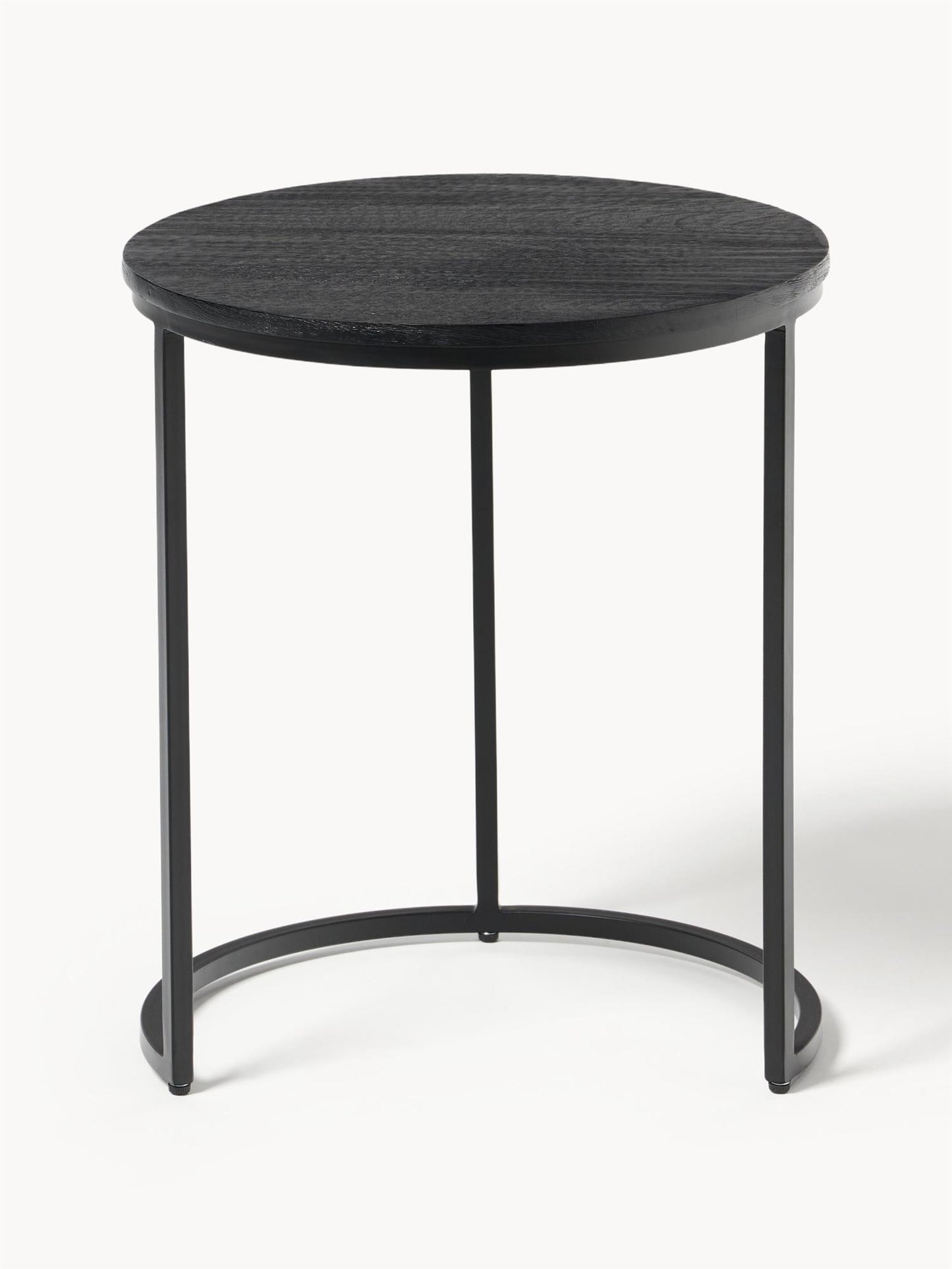 Round side table Black Pepper S/2